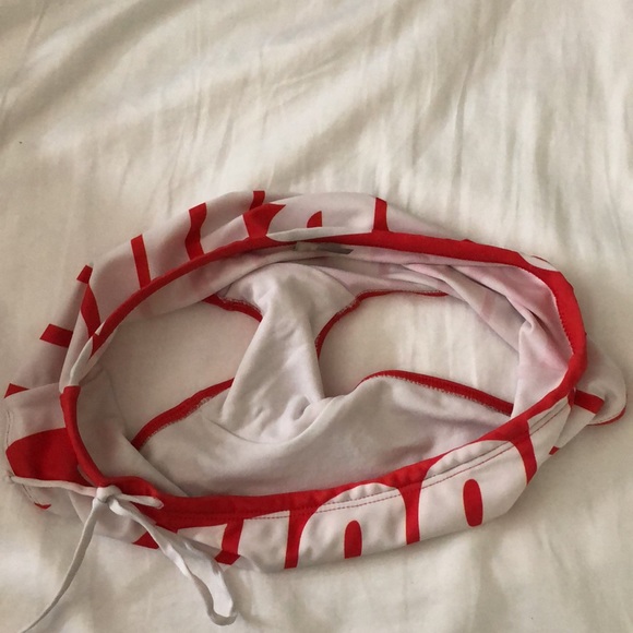 Aussie Bum red and White graphic Micro short speedo - Picture 4 of 4